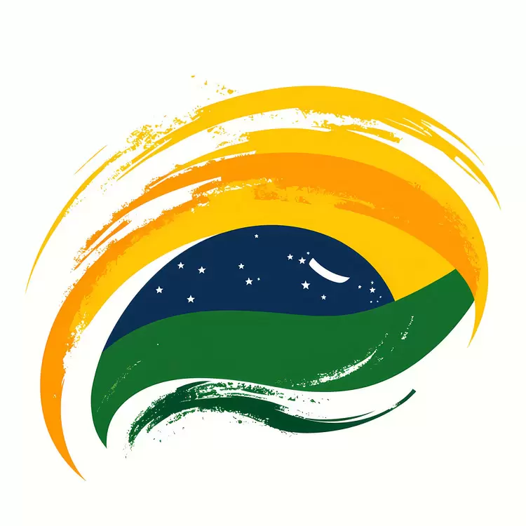 Flag of Brazil with a yellow rhombus at the top center Rio De Janeiro Flag Brasilian Flag Brazil Independence Day