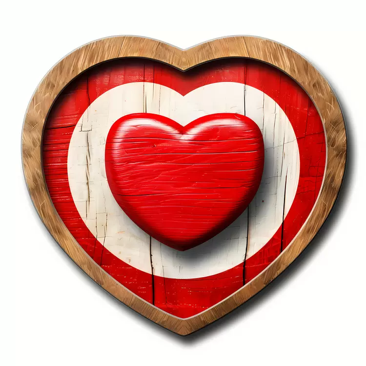Wooden heart Wood sign Romantic symbol Valentine's Day heart target