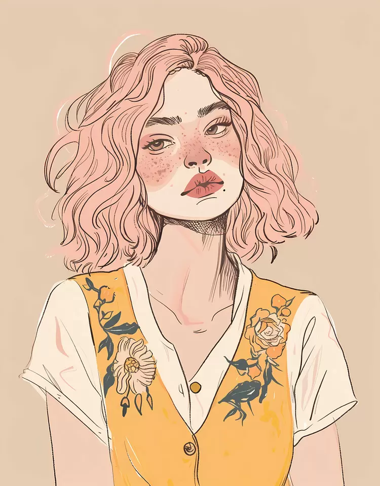 face lighting digital art yellow vest sunflower
