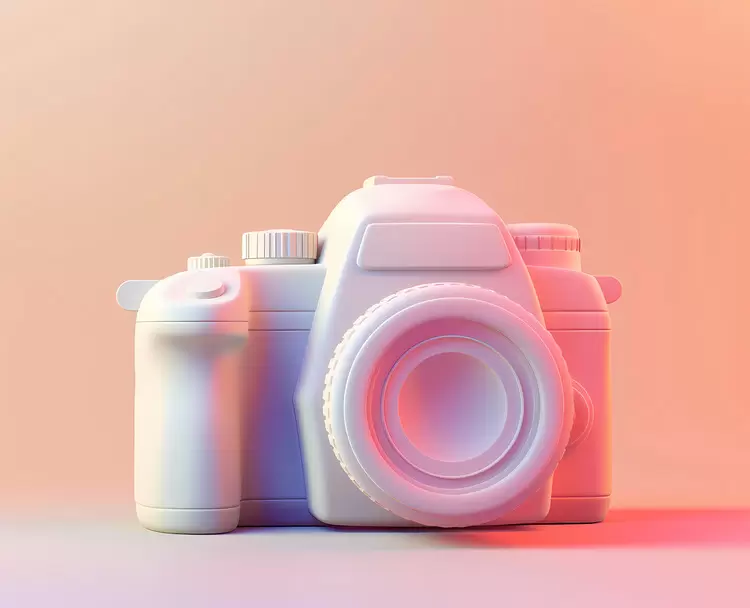 Colorful Art Deco Artistic camera