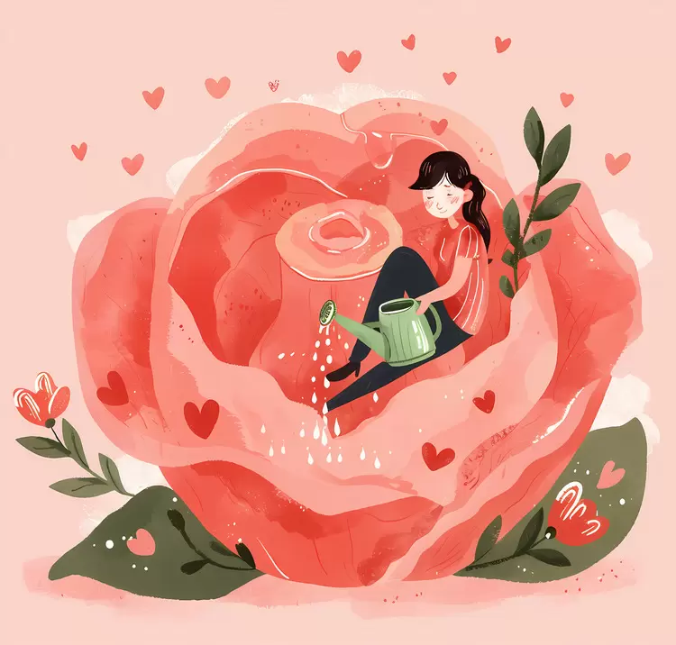 Romance water flower Petals Heart