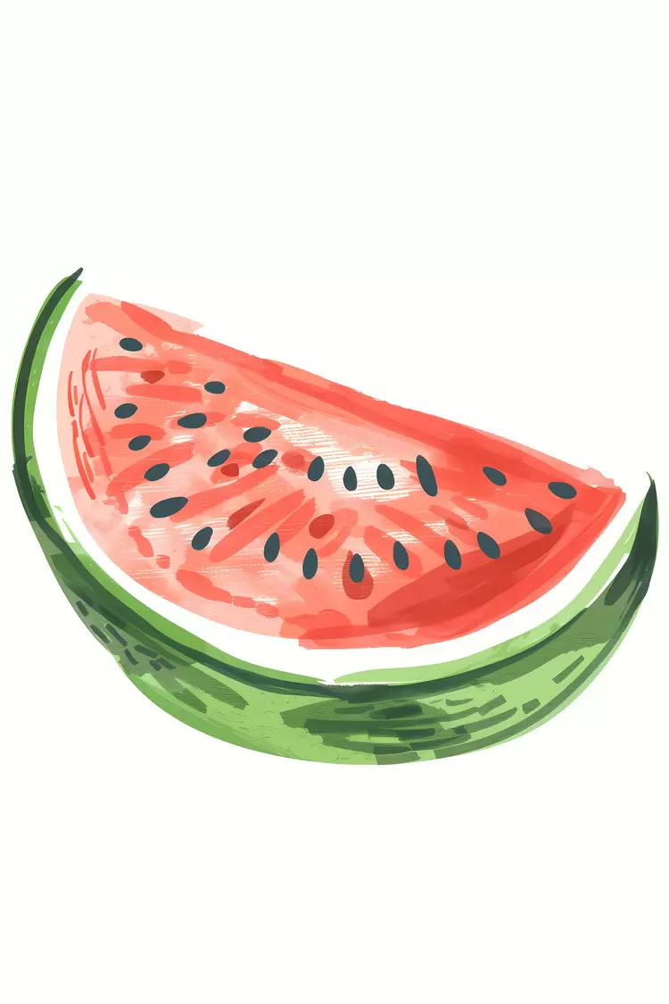 slice refreshing juicy Watermelon red