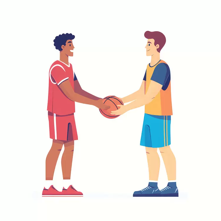 teamwork Sportsmanship handshake Basketball players