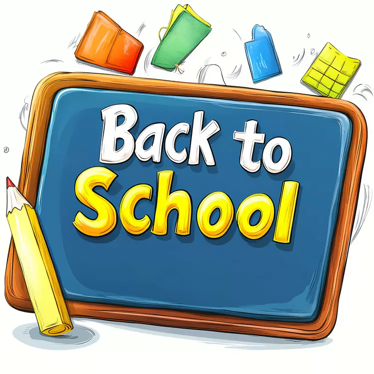 blue chalkboard paper clips crayons notebooks school supplies