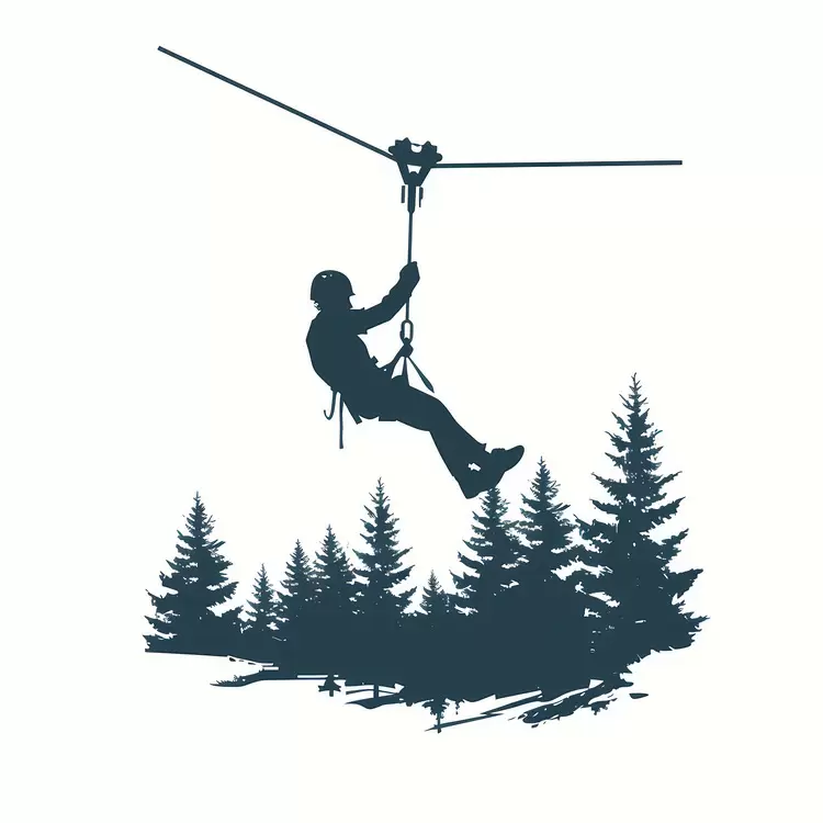 trees mountains Zip Lining adventure nature