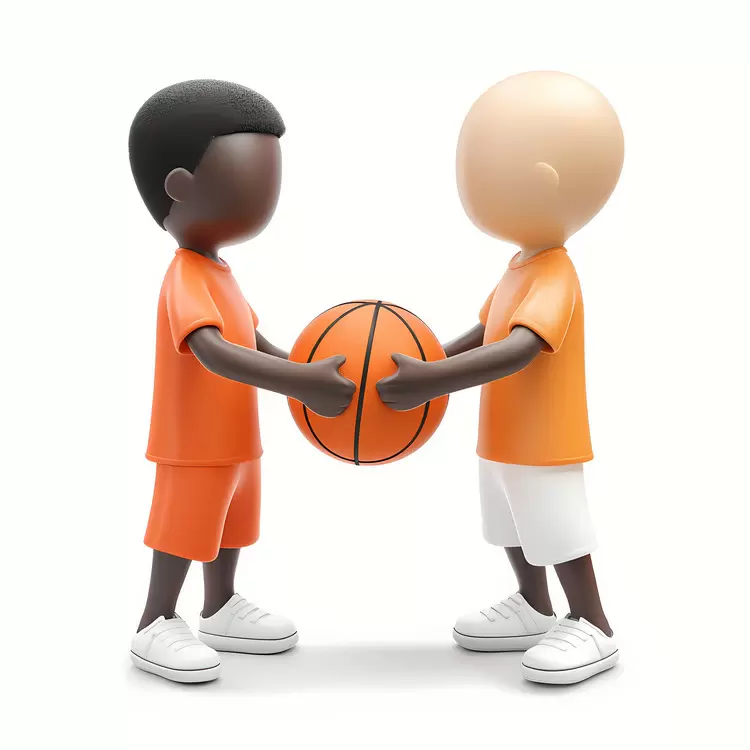 basketball team Sportsmanship players communication greeting