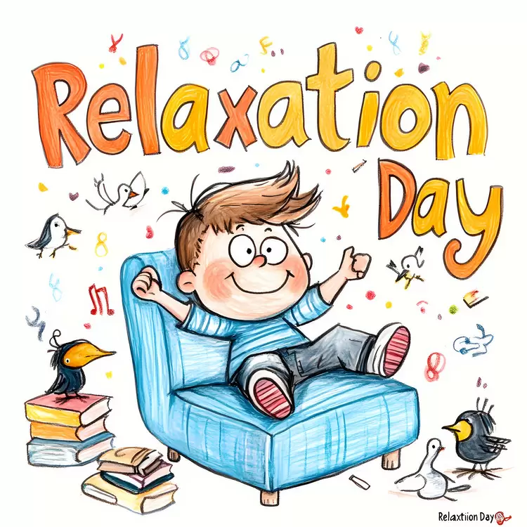 happiness fun chair books Relaxation Day