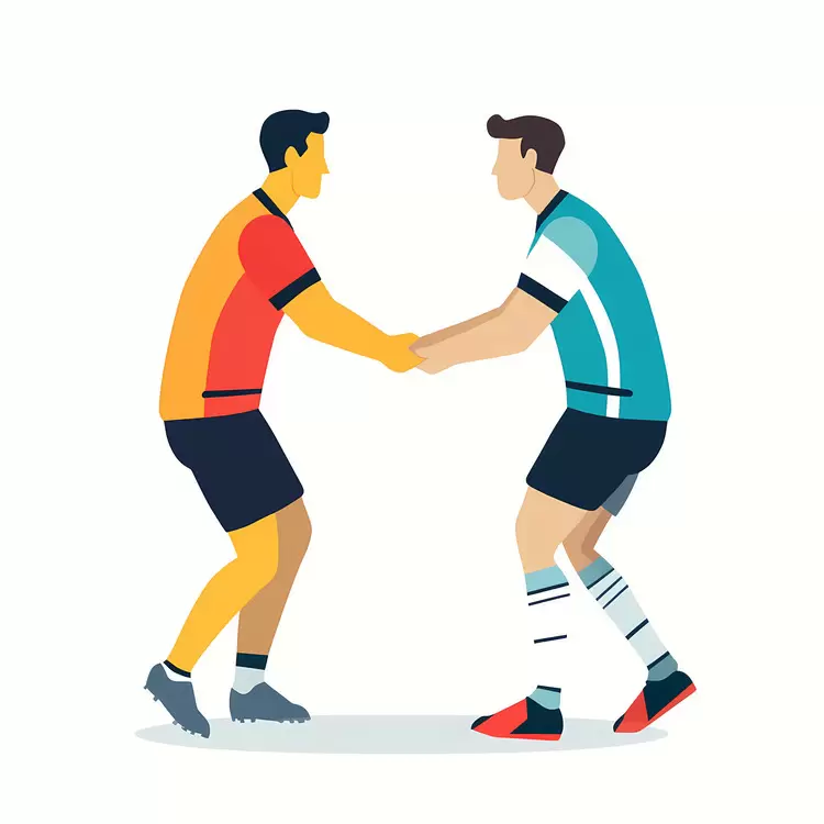 Sportsmanship physical contact handshake gesture interaction