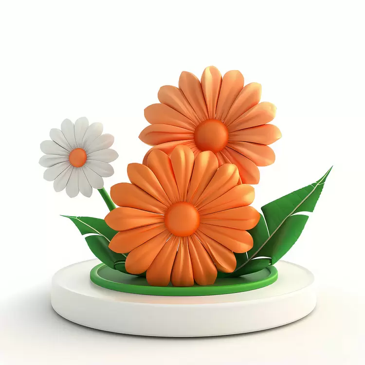 Delicate Vase Orange Gift Floral
