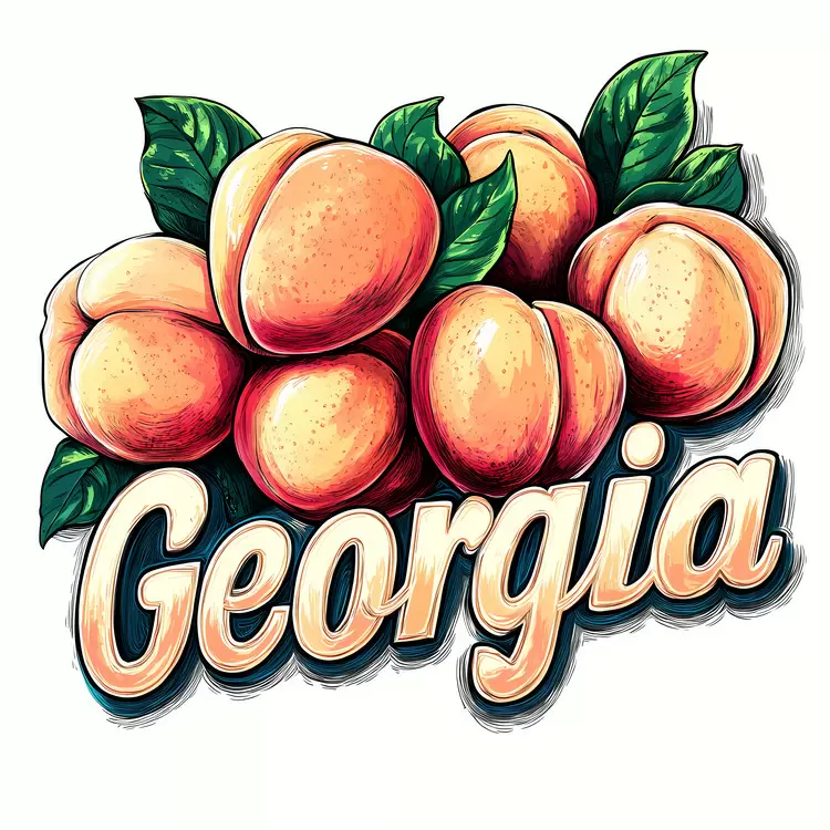 Georgia Nature Peaches Juicy Ripe