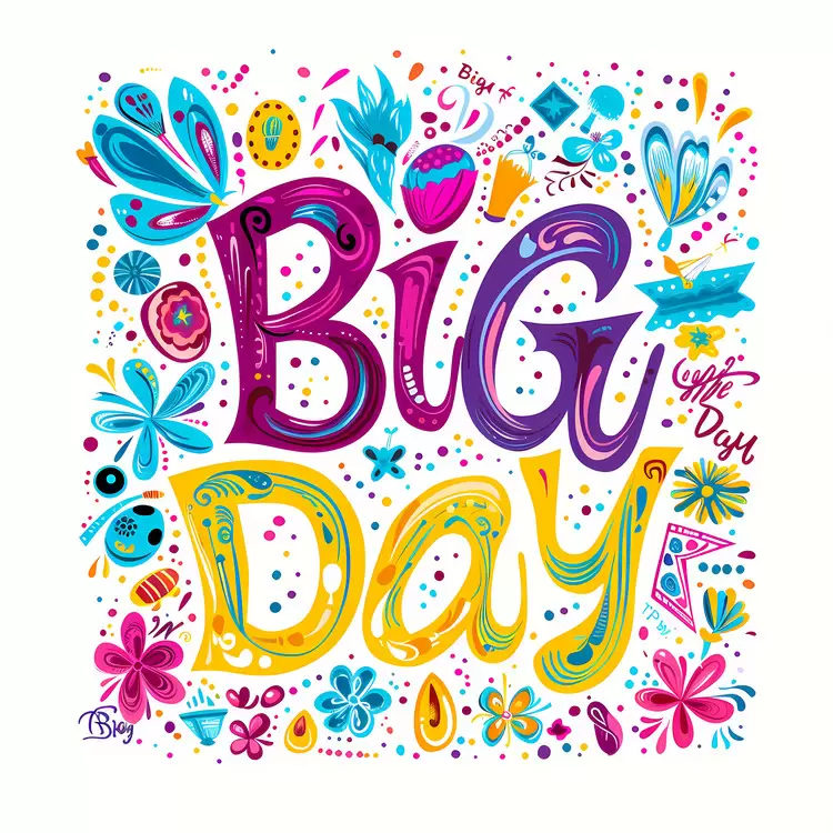 Playful Big Day Funky Vibrant Happy