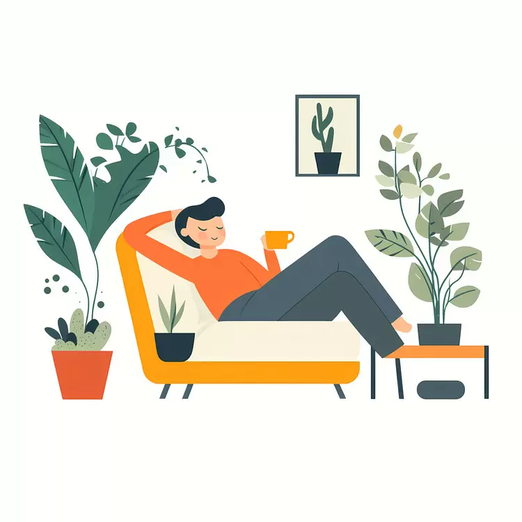 Lazy Day Relaxation Soothing space Lounge Calm environment