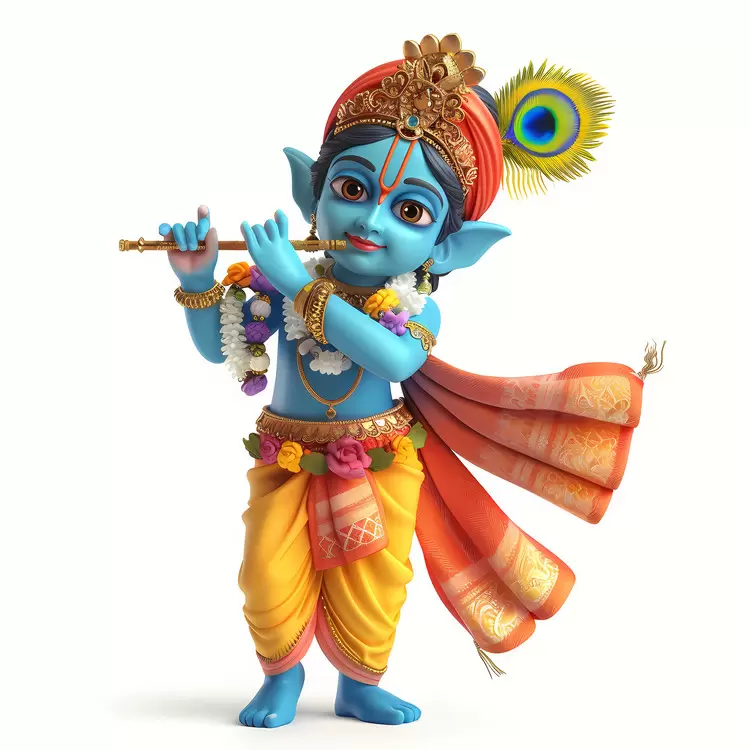 Krishna Janmashtami lord krishna playing flute hindu god