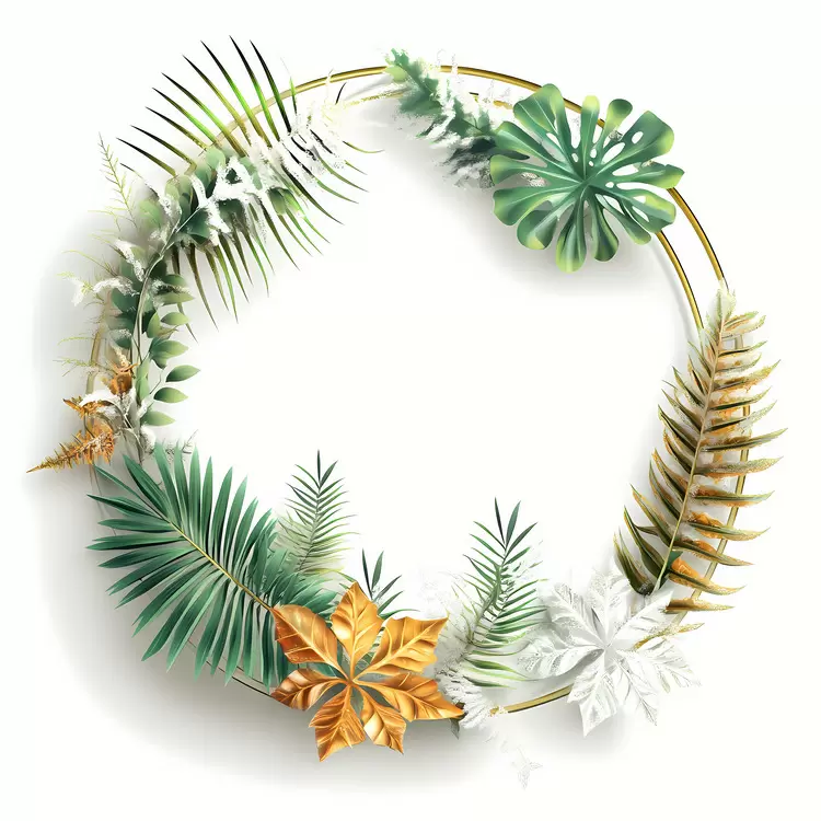 Ornate frame Plants Don't use sentences Artwork