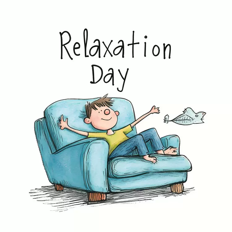 cartoon character child doodle hand drawing couch