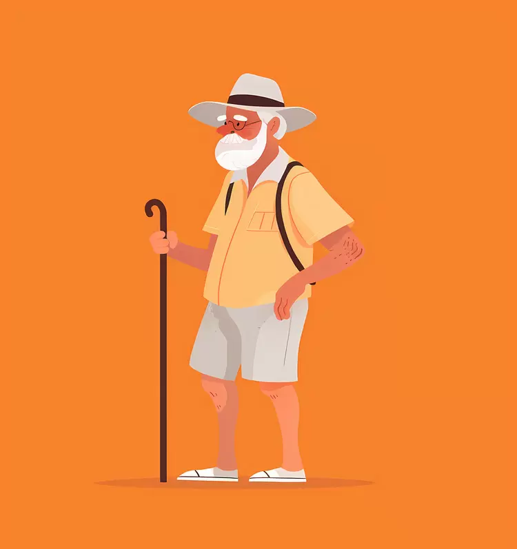 Adventure Old man Rustic Trails old people