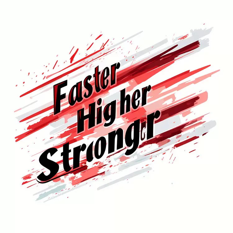 Motivational quote Red and white splattered paper Motivation for athletes and fitness enthusiasts Brushstrokes
