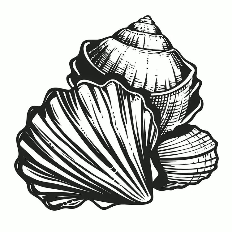 scallop mollusk whelk conch cockle