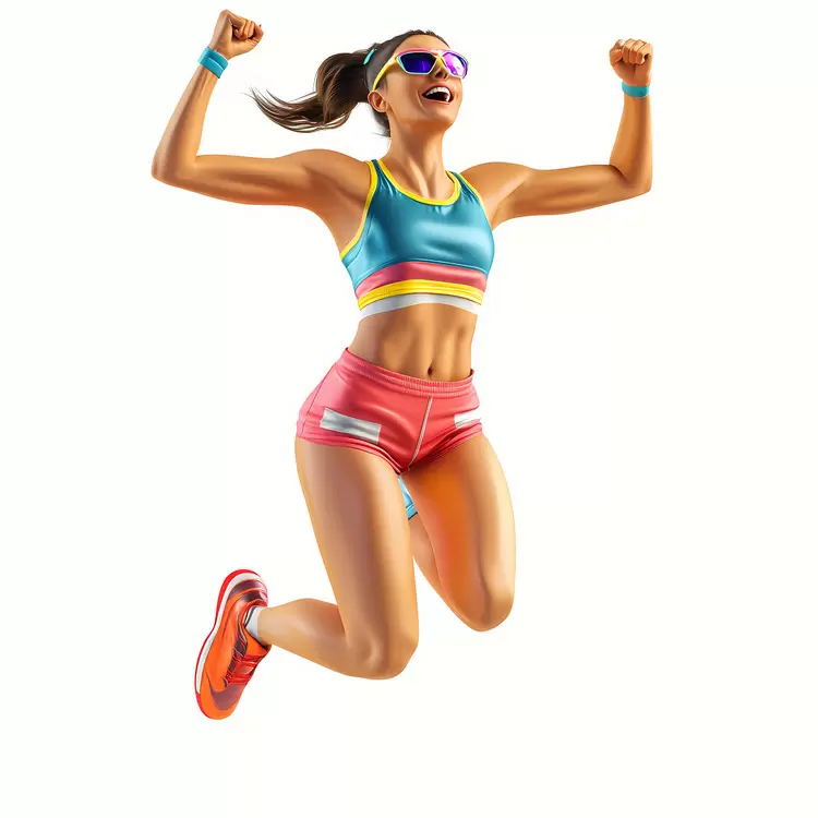 athlete strong active healthy winner