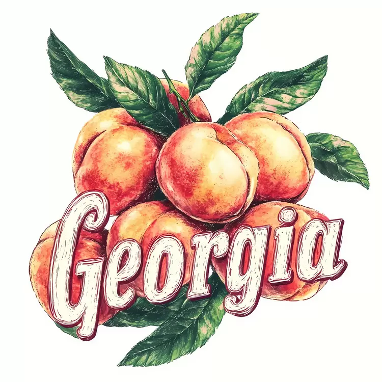 food nature Peaches fruit digital illustration