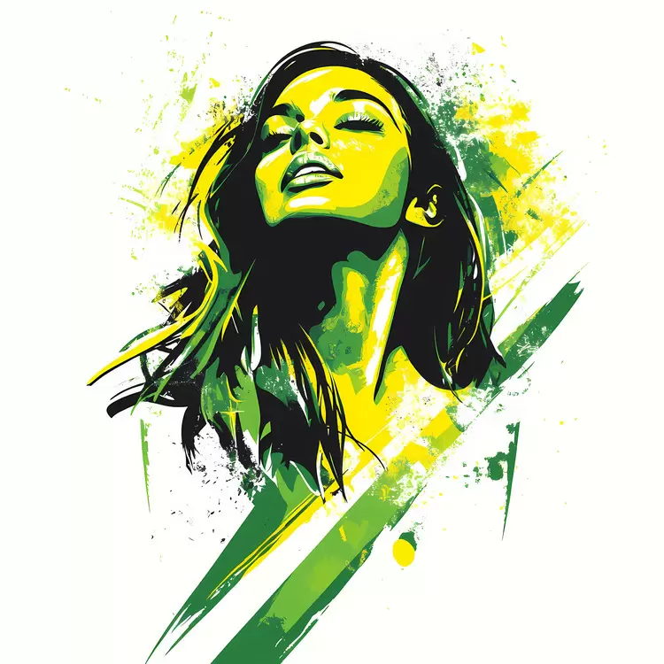 Brazil Independence Day Face Splash Painterly