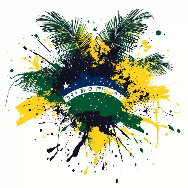 messy colorful blots brush strokes colorful splats painting