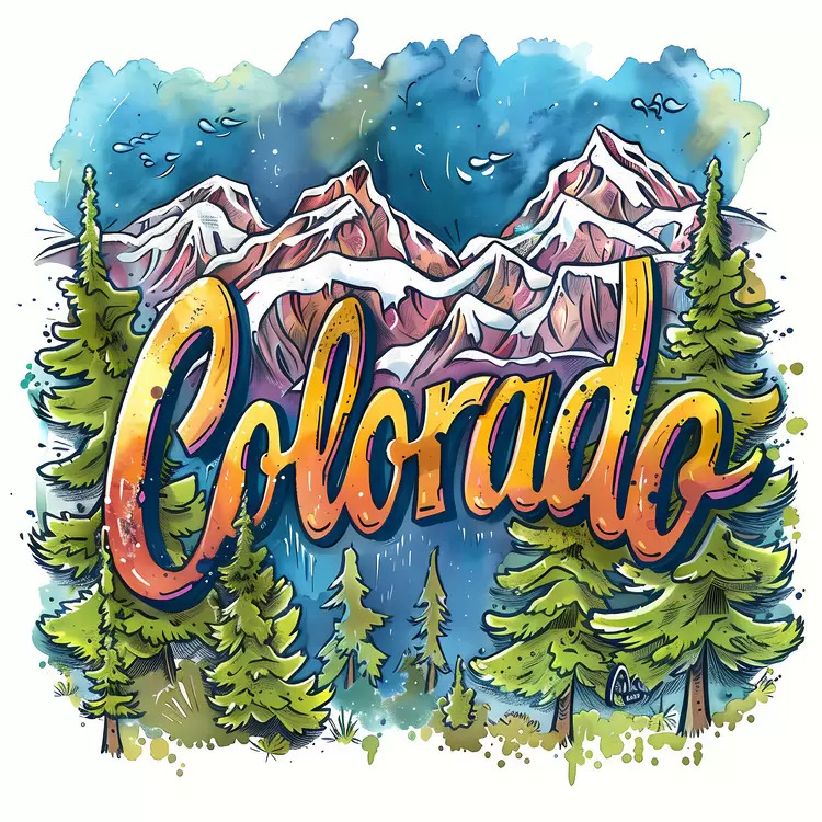 10.Colorado nature paintings Colorado landscapes Mountain painting Mountain illustrations Nature watercolors