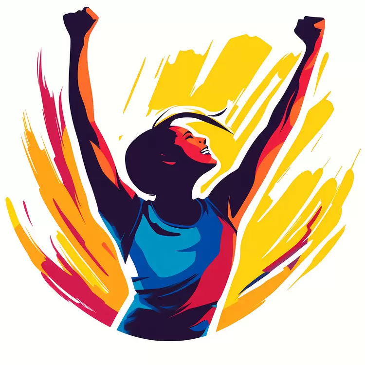 congratulations winning abstract celebration athlete
