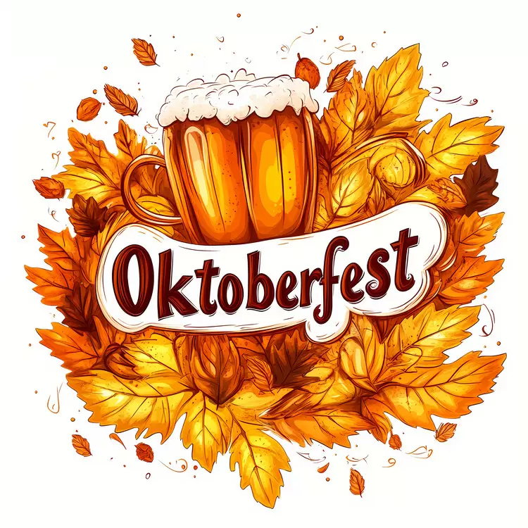 german culture autumn leaves Oktoberfest beer festival celebration