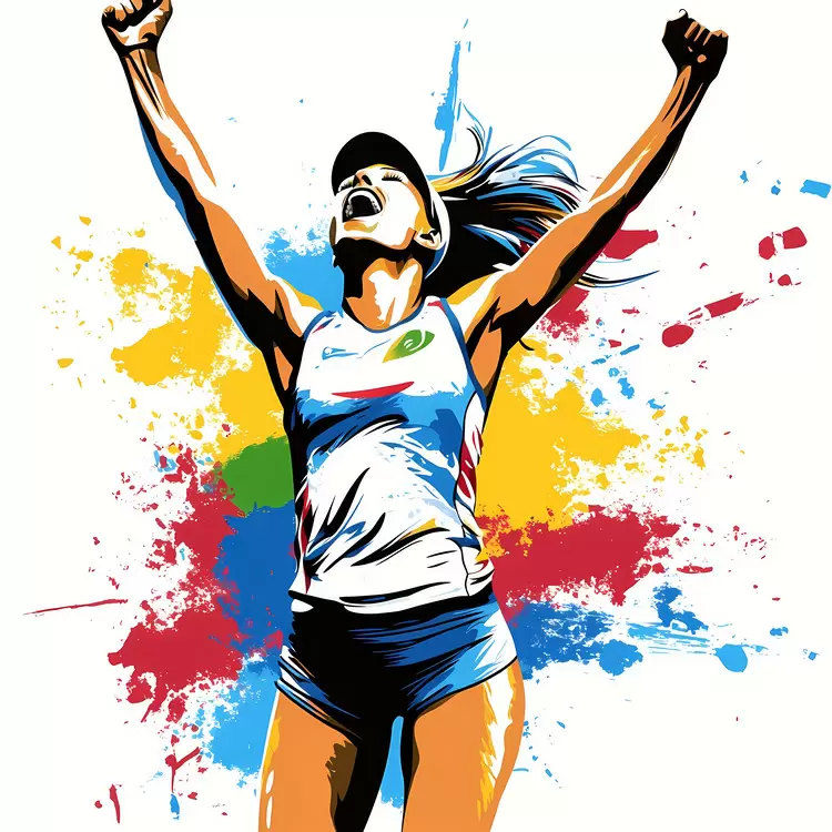 Happiness athlete olympic Female Motion
