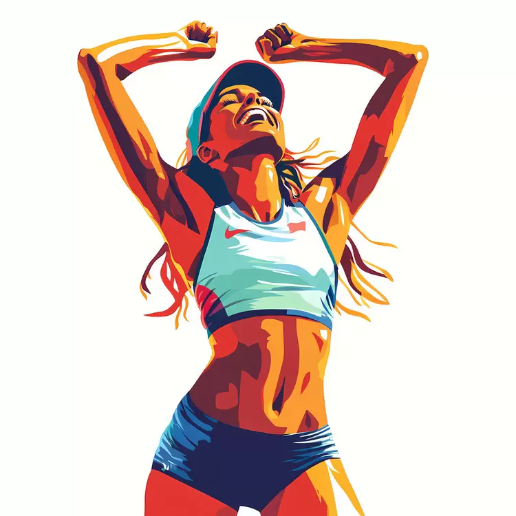 winner runner athlete yoga cheerleader
