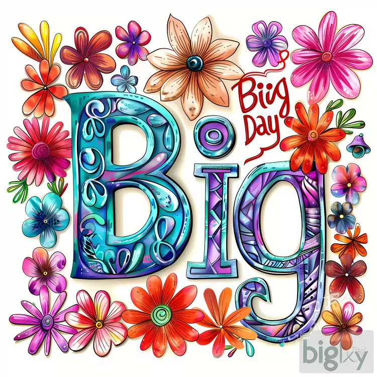 artistic vibrant vivid flower BIG
