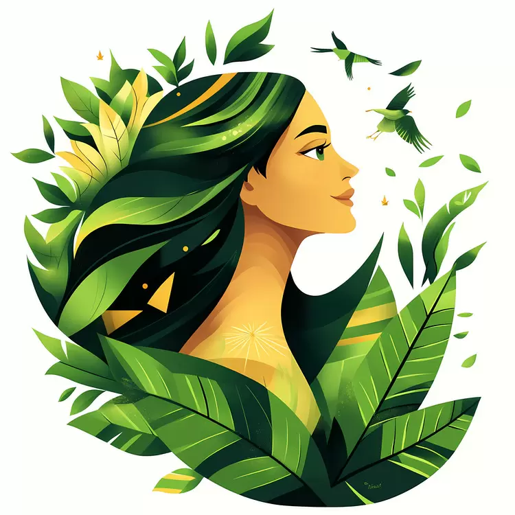 eco plants art foliage