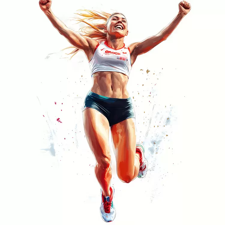 Advertising Watercolor Running Sports athlete
