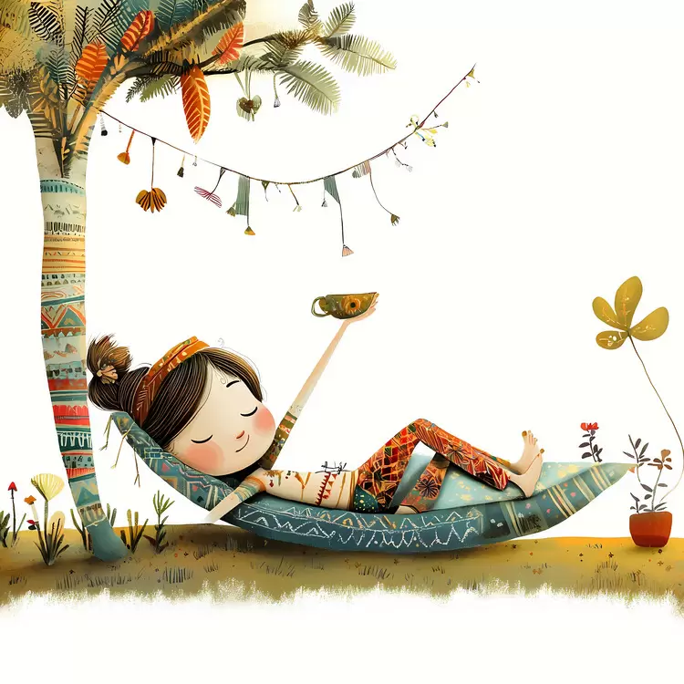 outdoor rocking chair lounge chair birds trees