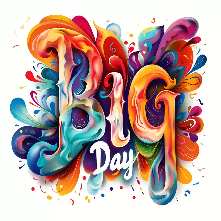 dynamic swirly Big Day cheerful lively
