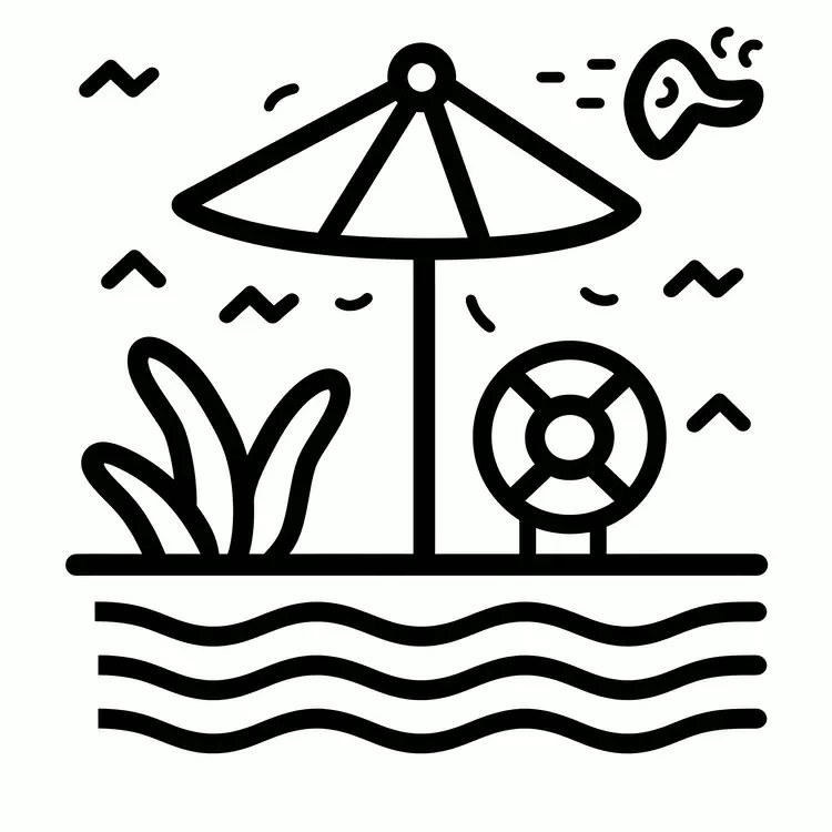 Coastal scenery resort outdoor activity beach chair