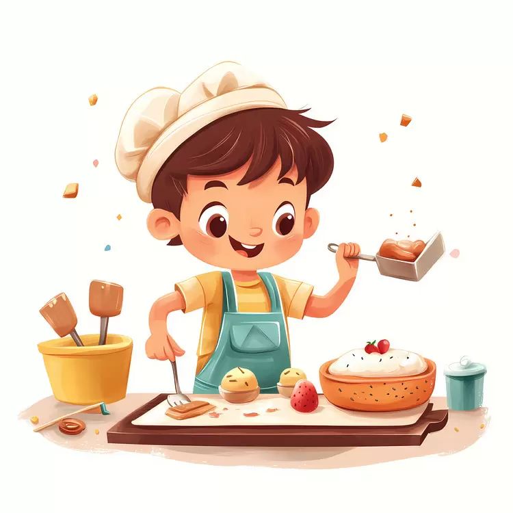kid baking