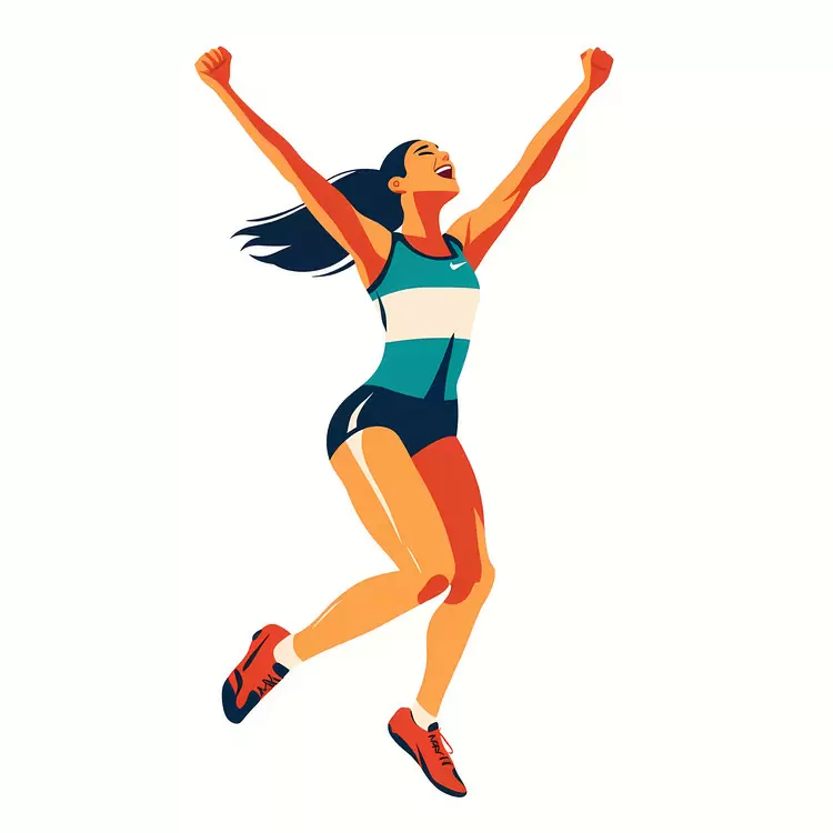 victory jump winner human athlete