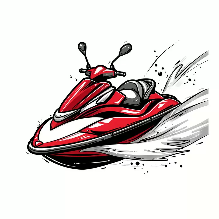 wet motorbike splash jetski foam