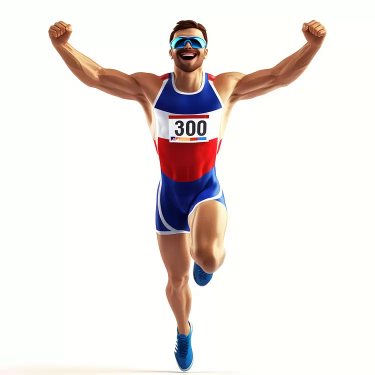 race performance runner sports gold medal