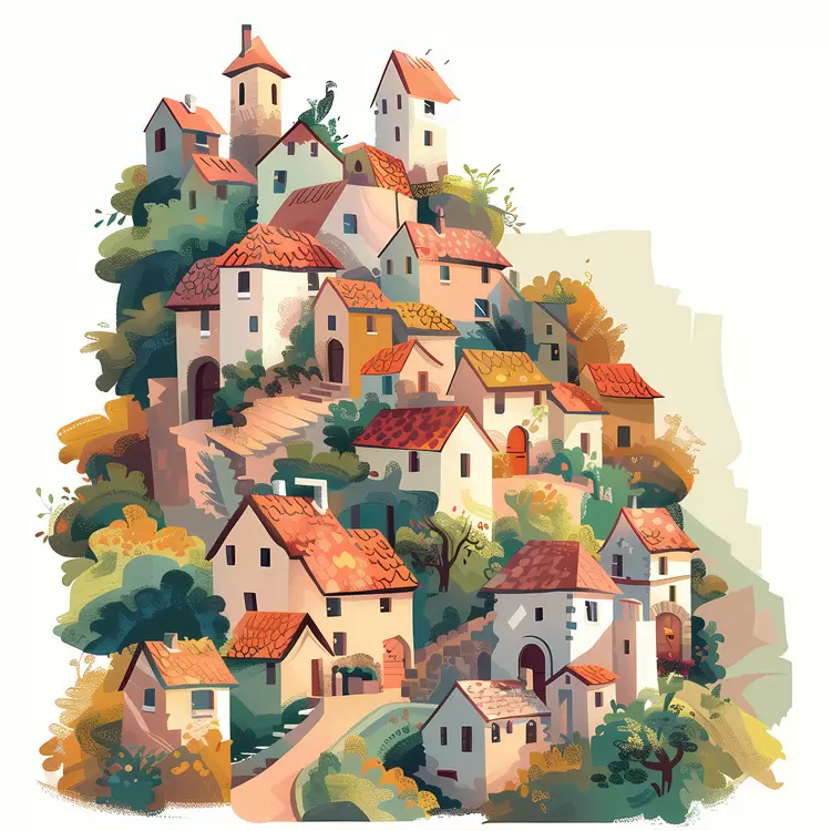 village on hill