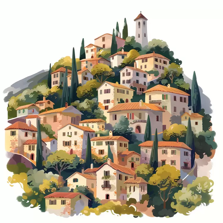 village on hill