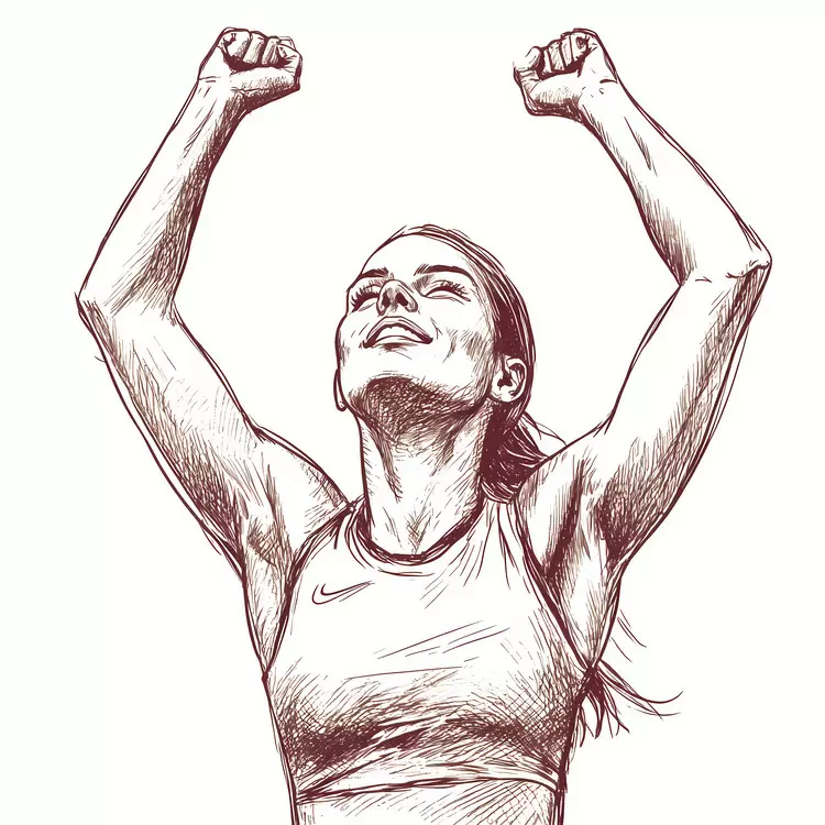 athlete achievement winner celebrating competition
