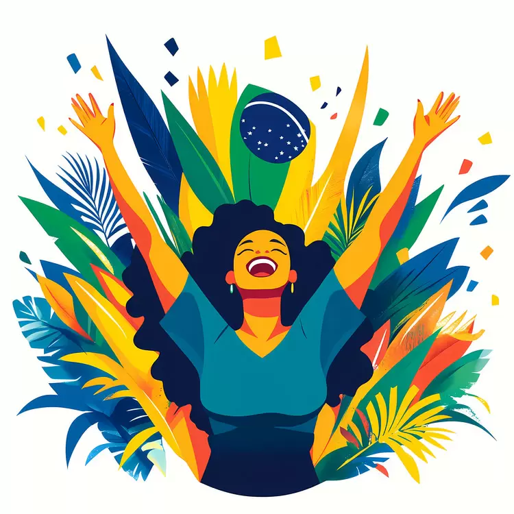 Brazil Independence Day Happy Joyful Partying Euphoric