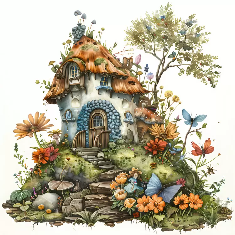 fantasy rustic fairy tale illustration whimsical enchanting
