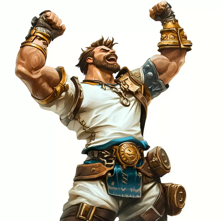 aggressive angry bearded celebrating manly