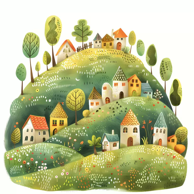 village on hill