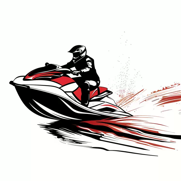 Jet Ski Skier Thrill Water Sports Riding