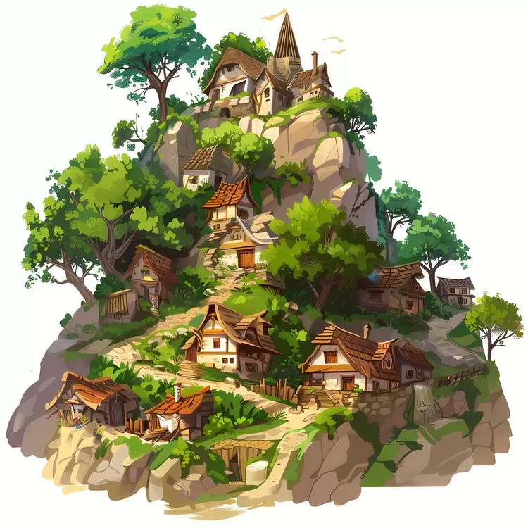village on hill